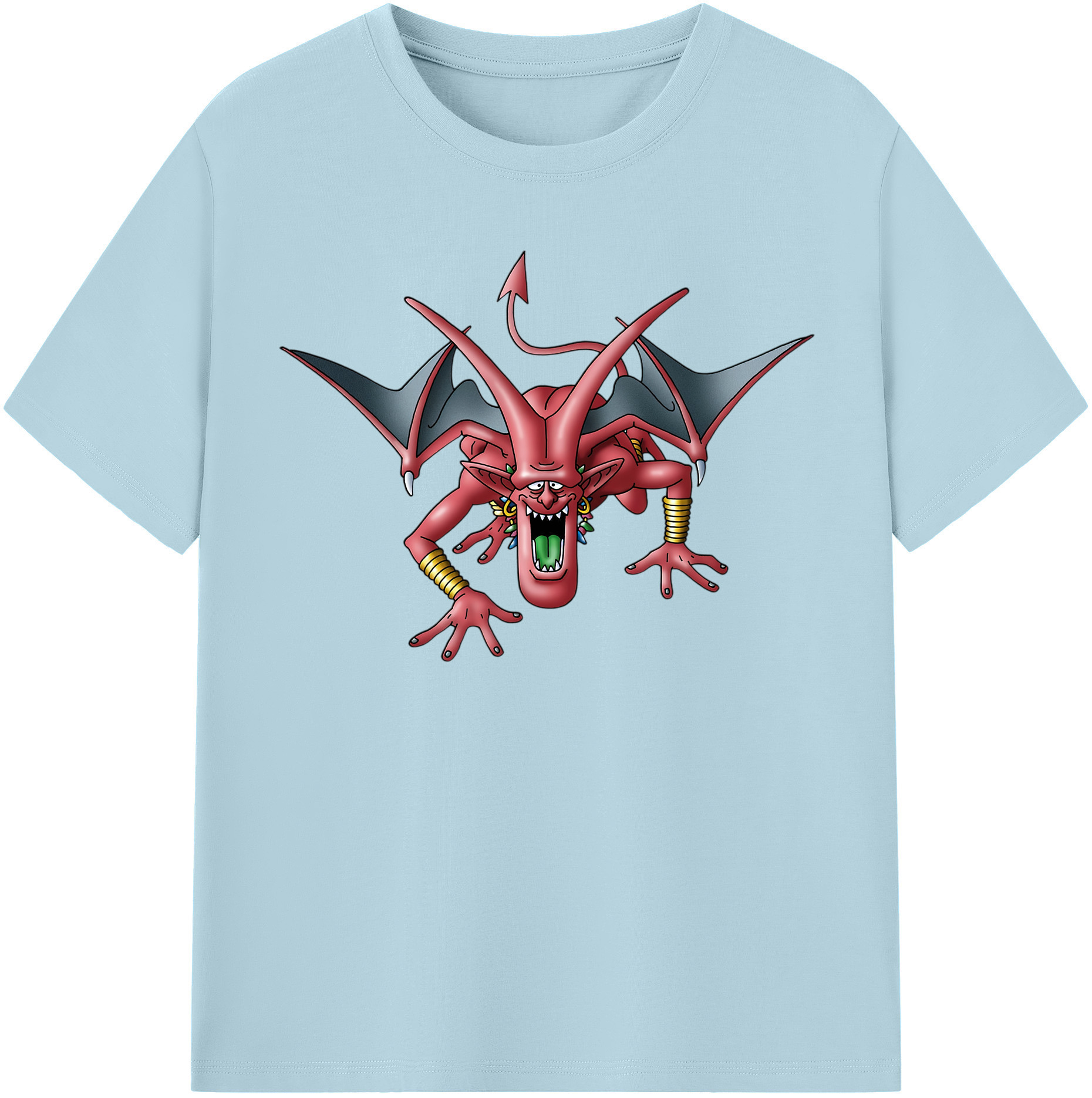 （画像用） ドラゴンクエスト Doragon Kuesuto Dragon Quest 綿100％半袖Tシャツ（フロントプリント）